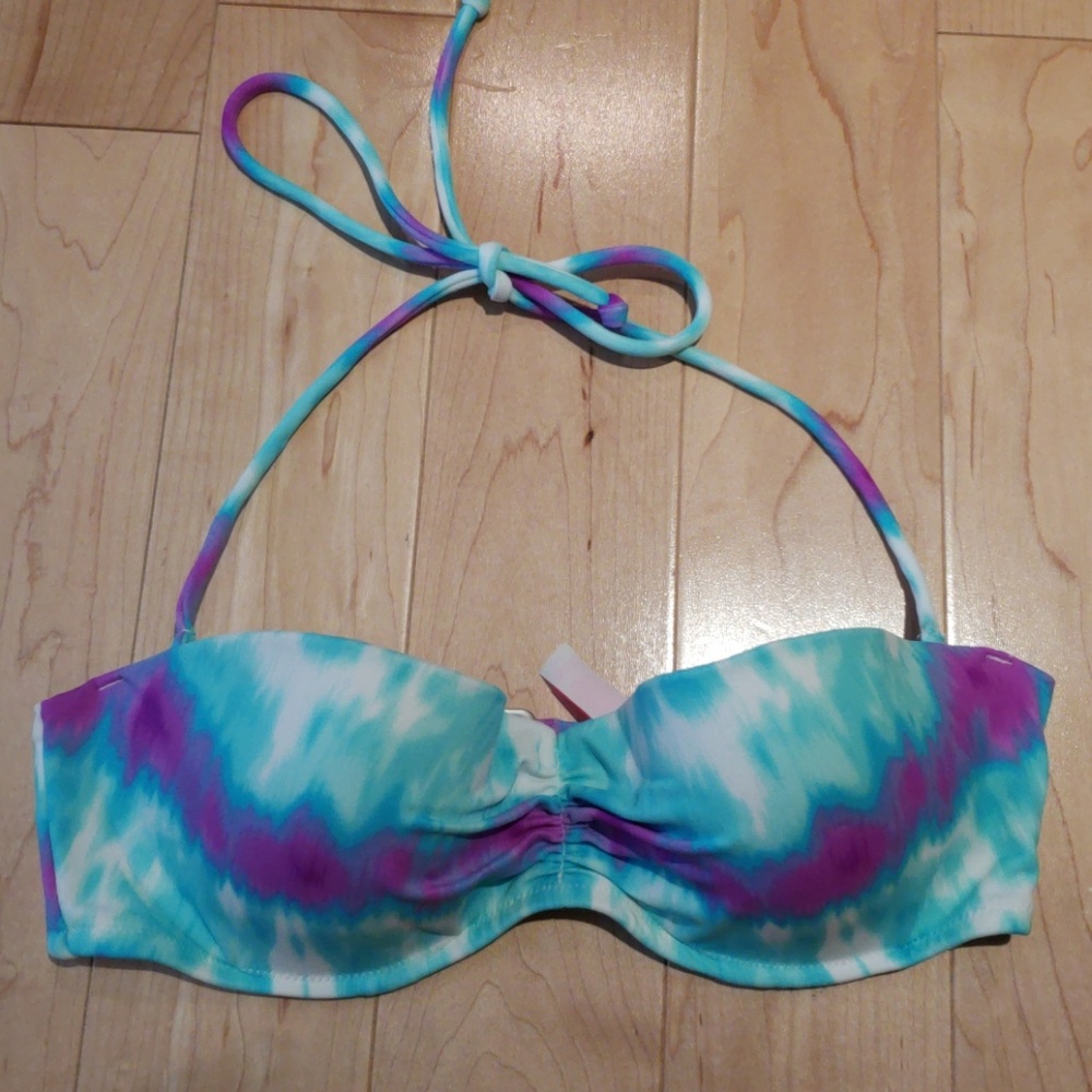 Victoria's secret swim tie dye bandeau top 34B